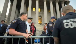 Procès de Donald Trump: images de l´extétieur du palais de justice de New York