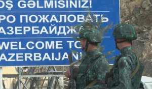 Images du poste de contrôle azerbaïdjanais du corridor de Latchine