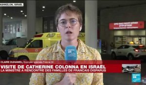 Israël : Catherine Colonna, la cheffe de la diplomatie française, visite un hôpital non loin de Gaza