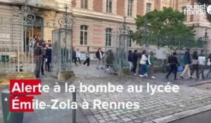 VIDÉO. Des centaines d’élèves évacués du lycée Émile-Zola à Rennes ce jeudi matin