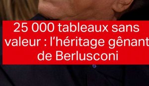 Quels sont ces milliers de tableaux sans valeur légués par Silvio Berlusconi ?