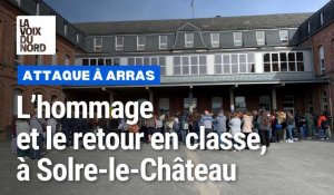 Une minute de silence respectée au collège de Solre-le-Château après l'attentat d'Arras
