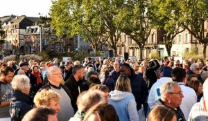 À Dieppe, plus de 400 personnes réunies pour rendre hommage à Dominique Bernard