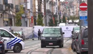Attentat à Bruxelles: images des lieux où le tireur a été mortellement blessé