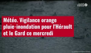 VIDÉO. Météo. Vigilance orange pluie-inondation pour l'Hérault et le Gard ce mercredi
