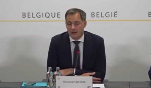 Attentat terroriste à Bruxelles: le Premier ministre Alexander De Croo a tenu une conférence de presse 