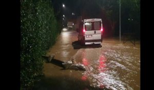 Tempête Ciaran: Hames Boucres inondé.
