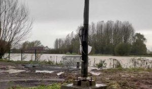 Aire-sur-la-Lys : inondations à Moulin-le-Comte