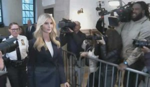 Ivanka Trump arrive au tribunal pour témoigner dans le procès civil de son père à New York