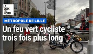 Lille métropole : un feu vert cycliste trois fois plus long