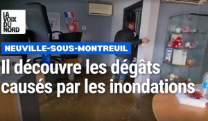 A Neuville-sous-Montreuil, un assureur sinistré constate les dégâts 