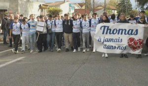 Marche blanche à Romans-sur-Isère en hommage à Thomas