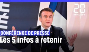 Emmanuel Macron : Les 5 infos à retenir de sa conférence de presse