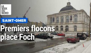 Neige : des flocons ont recouvert les rues de Saint-Omer