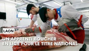 Laon: un apprenti boucher en lice pour le titre de meilleur boucher de France