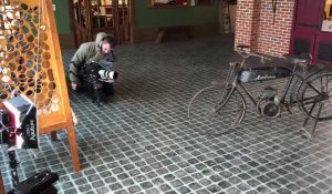 L'émission Automoto en tournage au musée Motobécane de Saint-Quentin