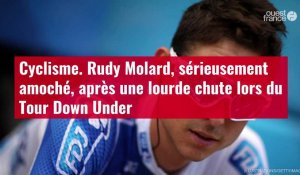 VIDÉO. Cyclisme. Rudy Molard, sérieusement amoché, après une lourde chute lors du Tour Dow