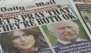 Des Londoniens réagissent aux problèmes de santé du roi Charles et de Kate