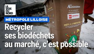 La bonne idée : dans la métropole de Lille, on peut recycler ses biodéchets au marché