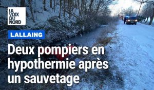 Une automobiliste coincée dans l’eau glacée sauvée par deux pompiers à Lallaing (Nord)