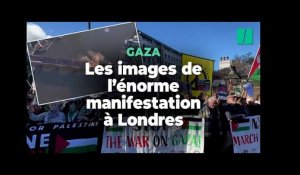 Les images de l’énorme manifestation à Londres pour le peuple palestinien