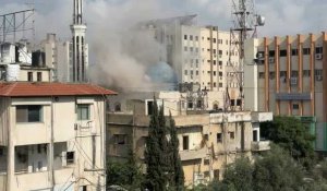 Le ministère de communications de Hamas touché par une frappe