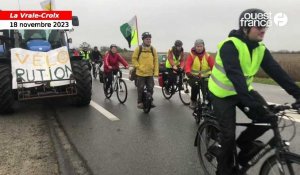 VIDÉO. Des cyclistes font leur « Vélorution »  pour dénoncer le projet de 2x2 voies à La Vraie-Croix