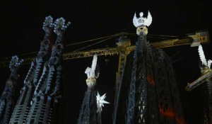 Sagrada Familia : les tours des évangélistes achevées et illuminées pour la première fois