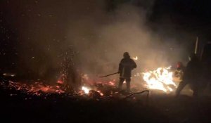 Saint-Martin-lez-Tatinghem : incendie d'un hangar rue du Milou