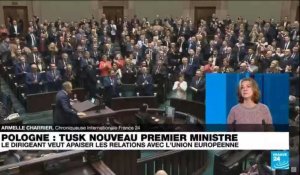 Pologne : Donald Tusk, chef de file des pro-européens, élu premier ministre par le Parlement