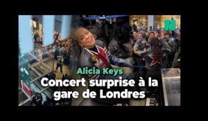 Alicia Keys a offert un concert surprise à ces voyageurs à Londres