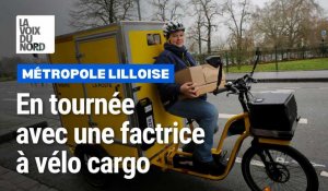 Lille : en tournée avec Marie, factrice en vélo cargo