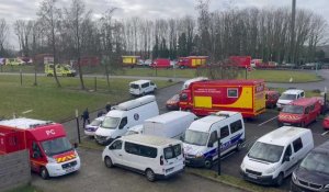 Liévin : simulation d’attaque chimique, les secours s’entraînent à l’Arena stade couvert