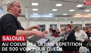 Au coeur de l'ultime répétition de 500 voix pour Queen