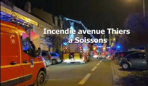 Incendie avenue Thiers à Soissons