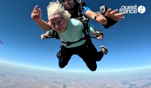 VIDÉO. Une Américaine saute en parachute... à l'âge de 104 ans !