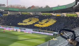 VIDEO. FC Nantes - Le Havre : impressionnant Tifo dans la tribune Loire