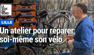 Lille : reportage dans un atelier d’aide à la réparation de vélo