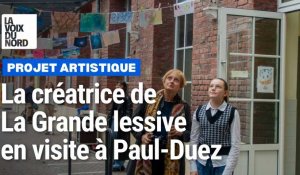 Cambrai : La créatrice de La Grande lessive en visite à Paul-Duez