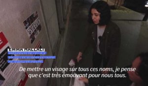 Sur les murs de Paris, les visages des otages enlevés par le Hamas