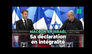 Terrorisme, soutien de la France, Etat palestinien... La déclaration de Macron avec Netanyahu
