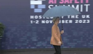 Ursula von der Leyen arrive au sommet sur la sécurité de l'IA au Royaume-Uni