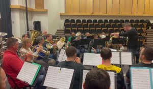 Le brass band du Laonnois en master class