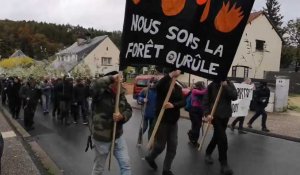 Manifestation contre un projet de centrale photovoltaïque à Daigny