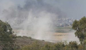La fumée envahit le ciel du nord de Gaza alors que les frappes se poursuivent