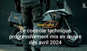 Deux-roues : le contrôle technique progressivement mis en œuvre dès avril 2024