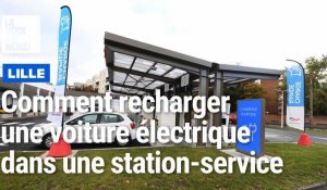 Comment recharger une voiture électrique à la borne d’une station-service ?