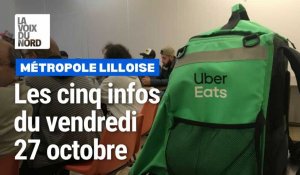 Lille et la métropole : les cinq infos du vendredi 27 octobre