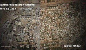 Les images satellites de Gaza depuis le début des frappes israéliennes