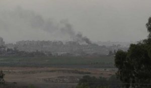 Fumée et explosion au-dessus du nord de la bande de Gaza